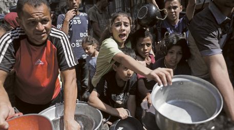 La mala distribución de alimentos desató una dura hambruna en el enclave. AFP