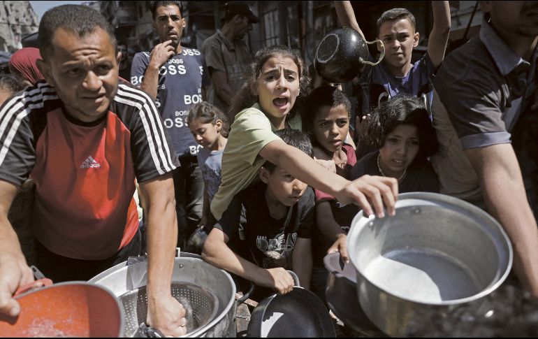La mala distribución de alimentos desató una dura hambruna en el enclave. AFP