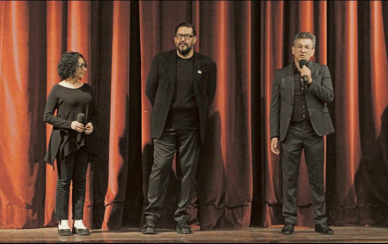 Presentación del programa del Festival de Monólogos Teatro a Una Sola Voz, en Lagos de Moreno. CORTESÍA