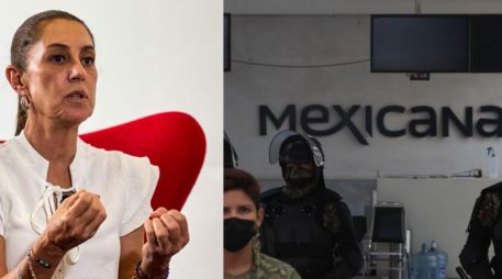 La presidenta de México indicó que la aerolínea del Estado Mexicano opera con transparencia, sin corrupción y sin privilegios. ARCHIVO/EL INFORMADOR/SUN/CANVA.
