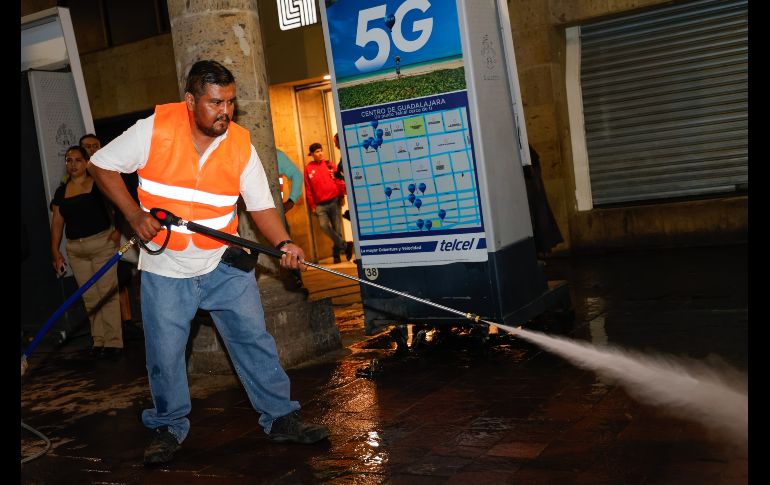 Se trata de 5 hidrolavadoras nuevas, de las cuales tres serán exclusivas para Centro Histórico y dos atenderán otros polígonos de la ciudad. EL INFORMADOR/ H. Figueroa