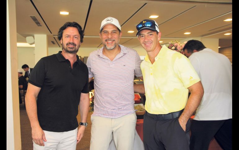 Jorge Michel, Carlos Álvarez y Juan Manuel Aramburo. GENTE BIEN JALISCO / E. Escamilla