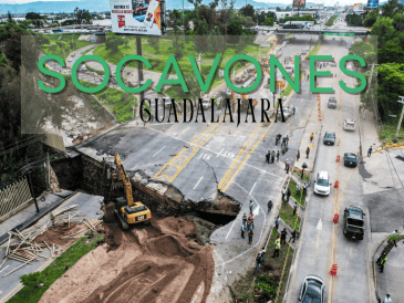 En el último año, son tres los socavones mayormente recordados por los habitantes de la metrópoli por sus grandes dimensiones. EL INFORMADOR/ARCHIVO