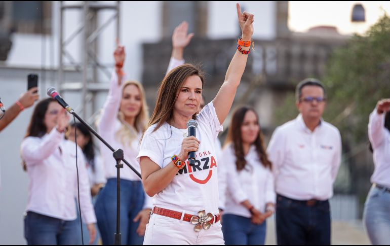 “La paridad no se impugna, se fortalece” expuso la líder de Movimiento Ciudadano en Jalisco. EL INFORMADOR/ H. Figueroa