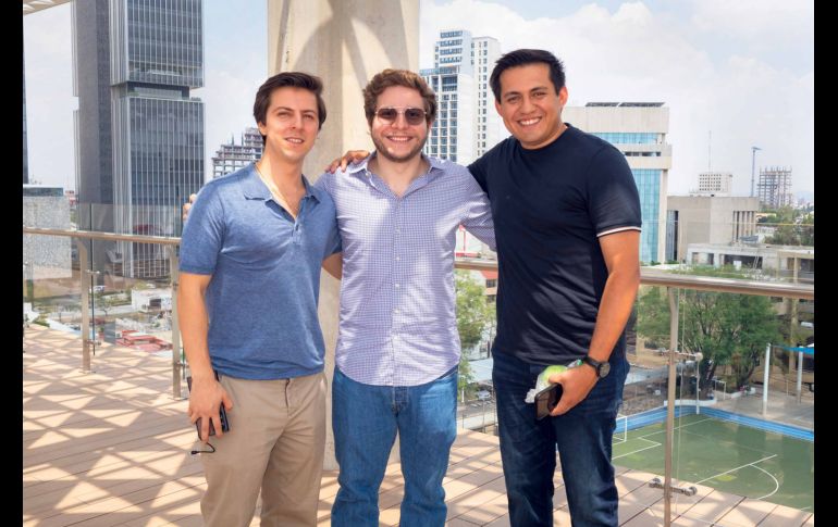 David Santiago, Mauricio Núñez y Carlos González. GENTE BIEN JALISCO / A. Rodríguez