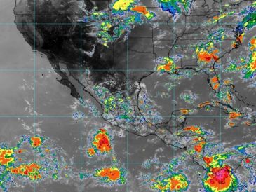 Aunque no se ha dado la hora exacta de esta nueva onda tropical, se prevé que será en cualquier momento de este jueves. ESPECIAL / SMN