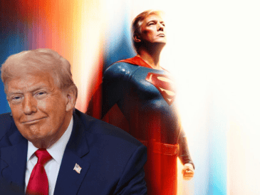 La Casa Blanca publicó una ilustración del presidente estadounidense, Donald Trump, caracterizado como el mítico superhéroe de DC Comics. ESPECIAL/Casa Blanca AP/E. Vucci