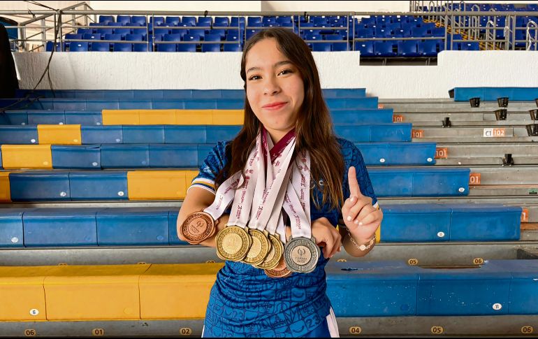 Hanna Cisneros. Las medallas que ha obtenido la colocan como la mejor de México en la modalidad de rifle. EL INFORMADOR/A. García