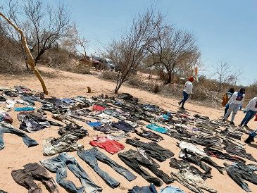 Las Madres Buscadoras de Sonora no han terminado de explorar la zona donde se encontraron los restos y las prendas. ESPECIAL