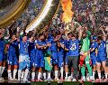Este triunfo no solo corona a los Blues como primeros campeones de esta edición histórica, sino que también prueba que están listos para los grandes escenarios. EFE/J. LANE.