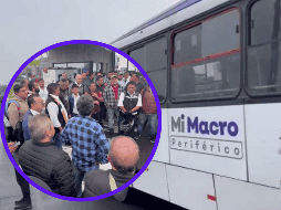 Este paro parcial de labores dejó sin funciones a aproximadamente 200 unidades de transporte, incluyendo las alimentadoras de Mi Macro Periférico. FB / Sicotrapej