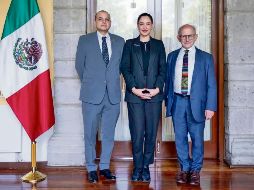 Joel Omar Vázquez Herrera, Claudia Curiel de Icaza y Diego Prieto Hernández. CORTESÍA