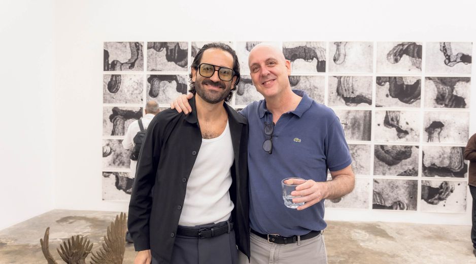 Curro Borrego y Patrick Charpenel en la iauguración de 