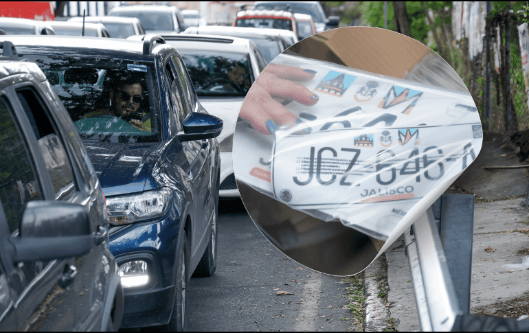 Los propietarios con placas de diseños 