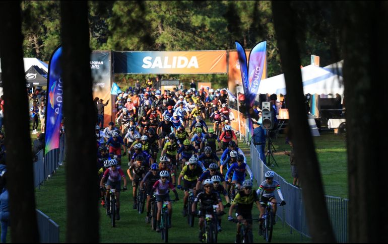 El evento reunió a 580 ciclistas, quienes participaron en distintas modalidades: Gravel (90 km), montaña (60 km) y E-Bike (30 km). CORTESÍA/ Comude Zapopan.
