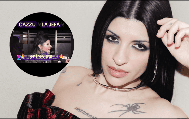 Cazzu fue cuestionada por la prensa sobre su ex. ESPECIAL / IG / @cazzu / TIKTOK / @liz_amnahi