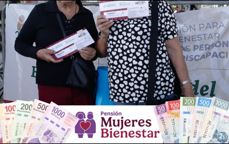 El gobierno de Claudia Sheinbaum inició en octubre del año pasado con nuevos programas que forman parte de la Pensión Bienestar, uno de estos dirigido a las mujeres de 60 a 64 años. ESPECIAL / Programas del Bienestar y CANVA