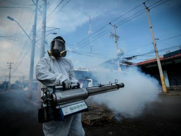 Brigadistas de Salud recorren colonias para eliminar criaderos de mosquitos y fumigar durante el temporal de lluvias. EL INFORMADOR/Archivo