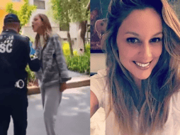 Integrantes del colectivo que agredió con botellas de agua y refresco a Ximena Pichel el viernes pasado. ESPECIAL