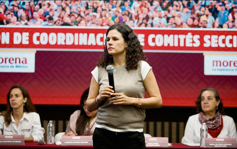 Luisa María Alcalde pidió a sus compañeros de movimiento evitar los lujos. ESPECIAL