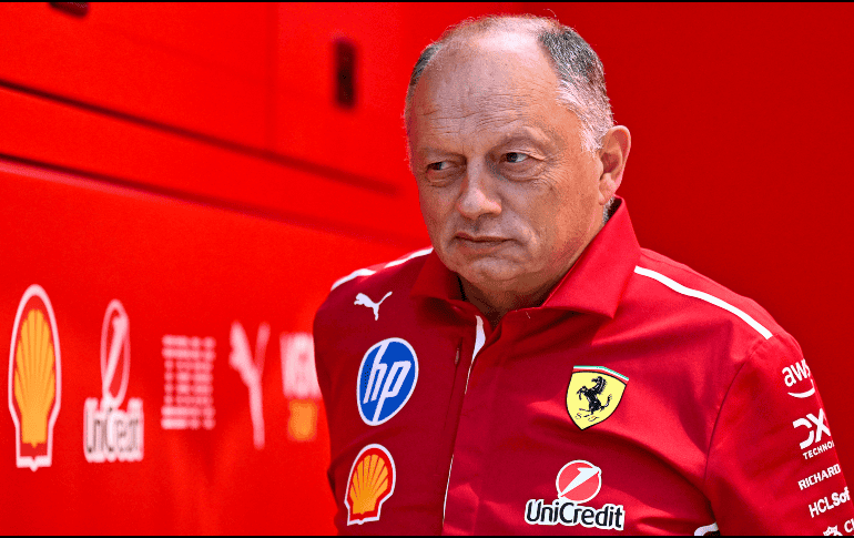 FRED VASSEUR. El equipo Ferrari continúa por detrás de McLaren en el Campeonato de Constructores 2025. AP / D. Erdos