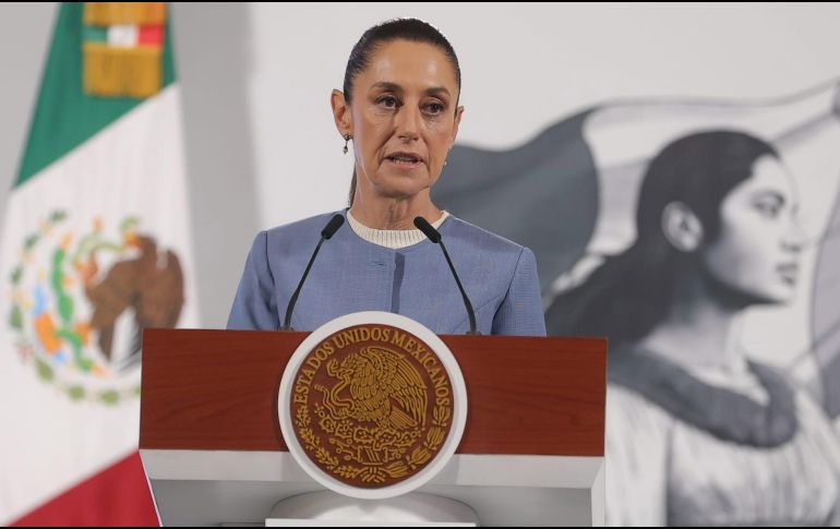 Sheinbaum destacó que hay una reserva de medicamentos especiales de oncológicos para que se distribuyan de forma inmediata a los pacientes. SUN/G. Pano