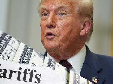 Tras conversar Claudia Sheinbaum, Donald Trump le concedió a México una tregua de 90 días para negociar un acuerdo que beneficie a ambas partes. EFE / E. Lee