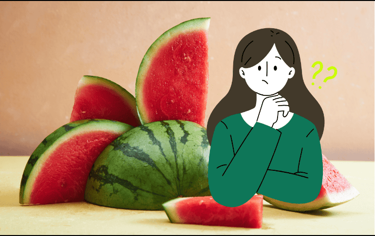 Las manchas blancas de la sandía pueden tener distintos orígenes según su ubicación. ESPECIAL