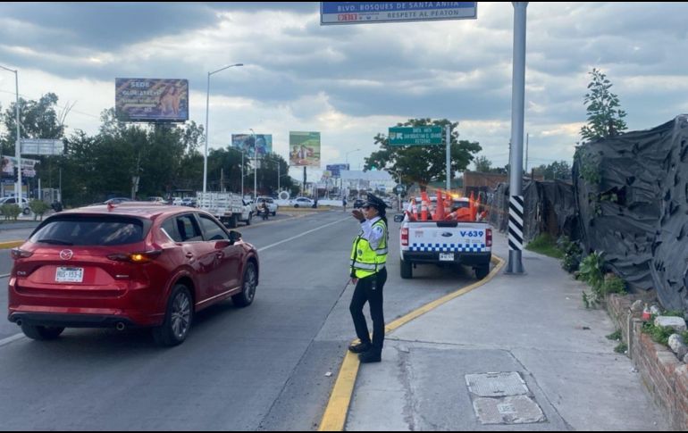 Policía Vial Jalisco publicó un video con el flujo en López Mateos tras el operativo de circulación de este sábado. ESPECIAL / FACEBOOK Policía Vial Jalisco