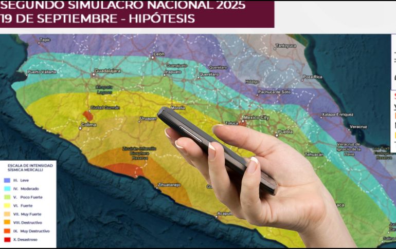 En rueda de prensa se dieron a conocer todos los detalles del segundo simulacro nacional, que como cada año se realiza el 19 de septiembre, esta vez a las 12:00 horas. ESPECIAL / CNPC y CANVA