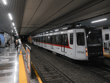 En la Línea 1 del Tren Ligero se implementó servicio provisional en de estación Auditorio a Juárez. ESPECIAL/Coordinación General de Gestión del Territorio