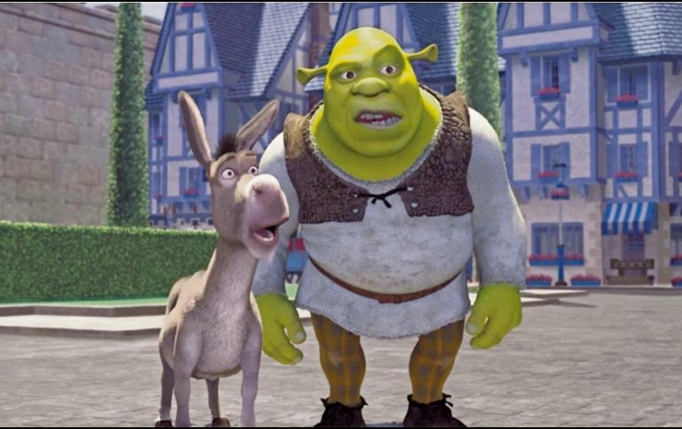 “Burro” y “Shrek”, en una escena de la primera entrega. ESPECIAL