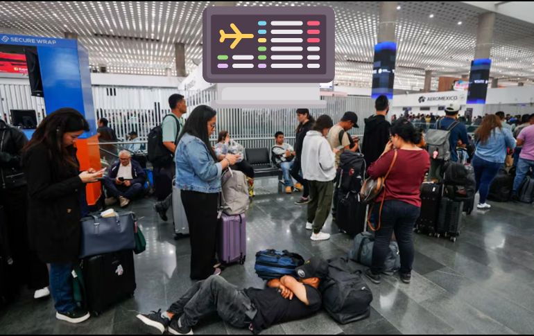 Ante estas complicaciones, las aerolíneas comenzaron a lanzar comunicados para mantener informados a los pasajeros sobre el estatus de los vuelos. SUN / D. SIMÓN