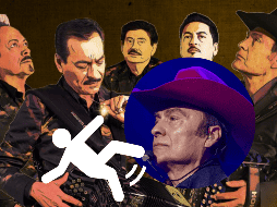 El cantante de 72 años tropezó y cayó a la orilla del escenario cuando se encontraba cantando; sin dejar de cantar y sin soltar del todo su acordeón, el intérprete se incorporó casi de inmediato. X / @tigresdelnorte