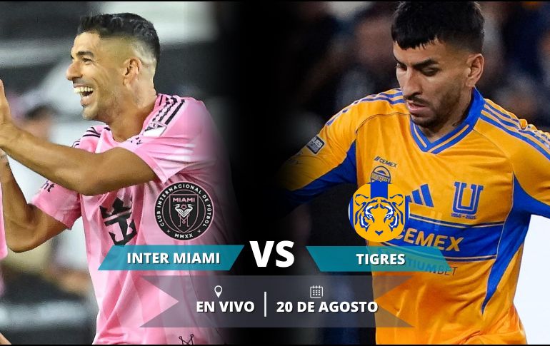 Campeones del mundo y leyendas con pasado en Europa se enfrentarán esta noche en el Chase Stadium como parte de los cuartos de final de la Leagues Cup 2025 entre Tigres y el Inter Miami. ESPECIAL / IMAGO7 y CANVA