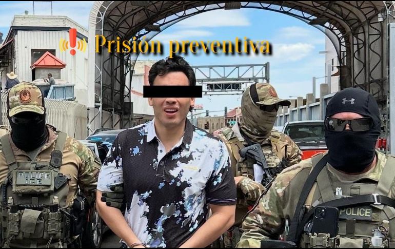 Julio César Chávez Jr. permanecerá en prisión a la espera de su audiencia agendada para el sábado.  EFE / @usambmex