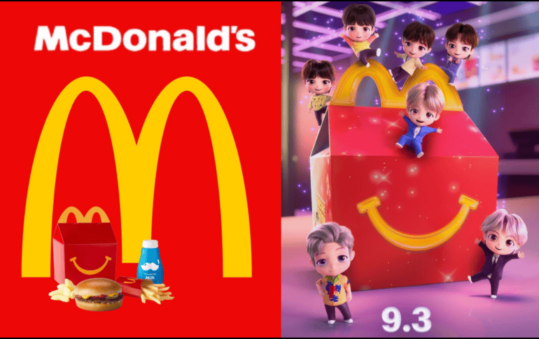 La banda surcoreana más popular del momento, BTS, ahora formará parte del menú de McDonald's. INSTAGRAM/@mcdonalds/ESPECIAL