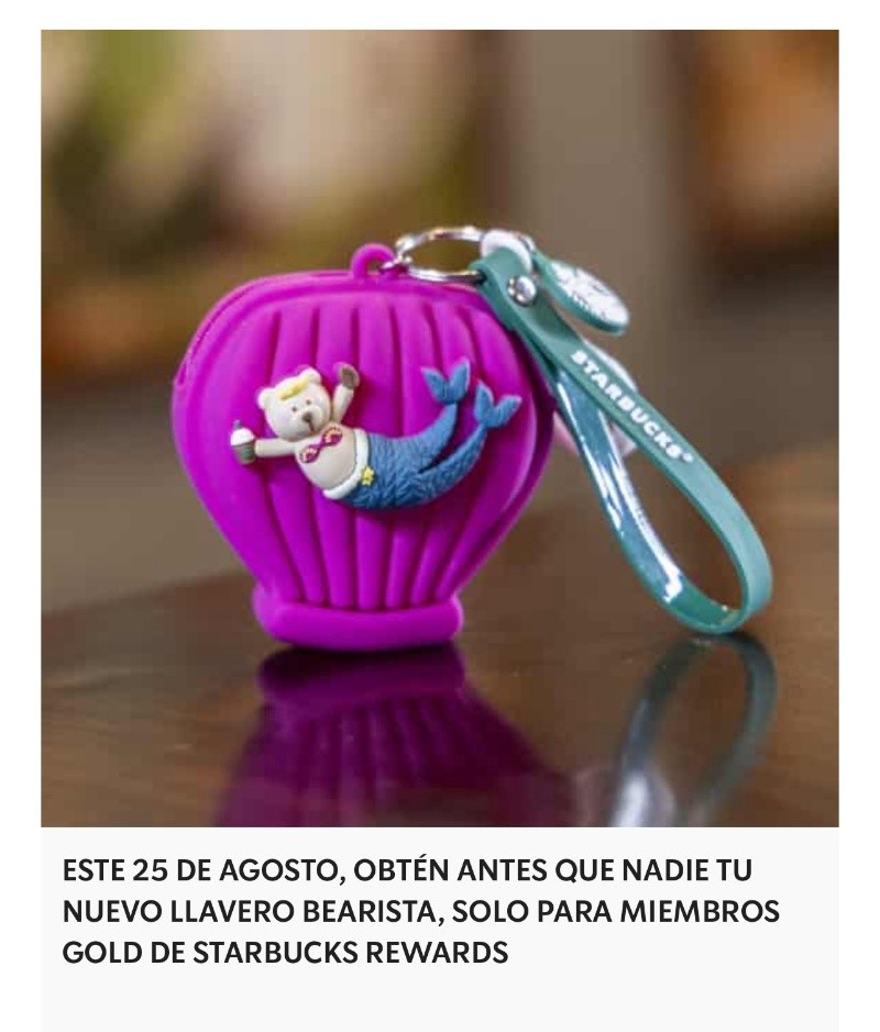 Llavero Bearista Sirena. CORTESÍA 