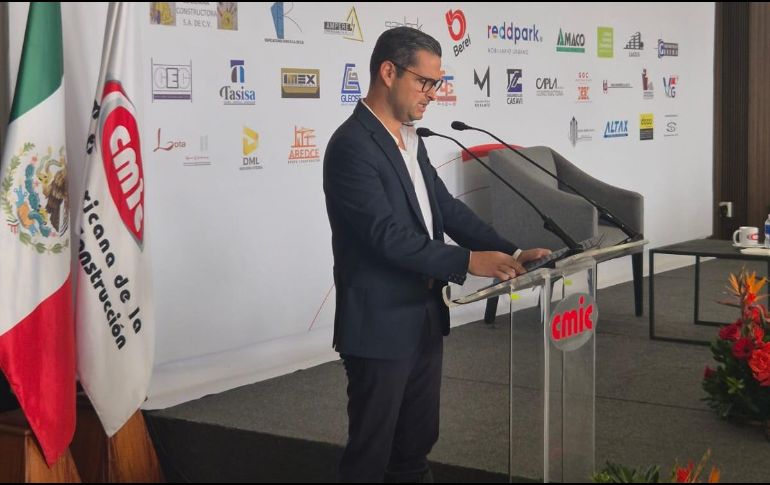 Juan Manuel Chávez Ochoa, presidente de la Cámara Mexicana de la Industria de la Construcción, destacó la inversión que realiza el Gobierno del Estado. EL INFORMADOR / J. Velazco