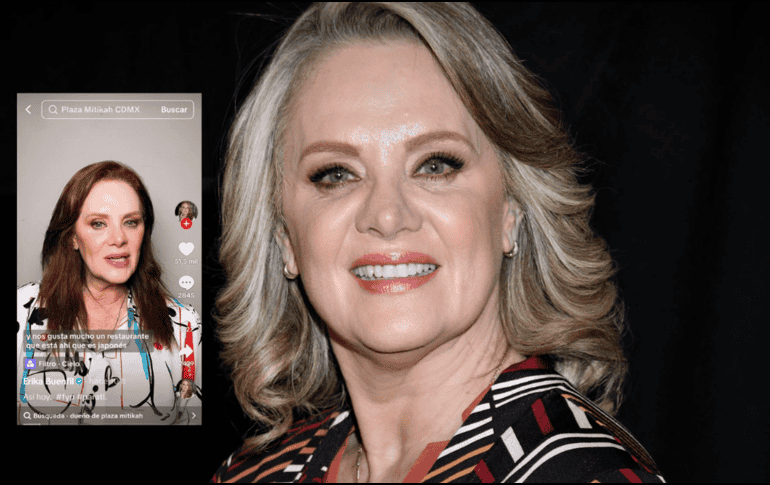Erika Buenfil expone robo en una plaza comercial de la CDMX. SUN / ARCHIVO / ESPECIAL / TIKTOK / @erikabuenfiloficial