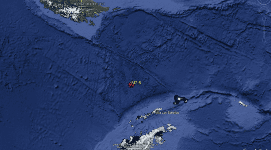 La información preliminar registra que el sismo se produjo en Argentina y Chile. X / @SismoMundial