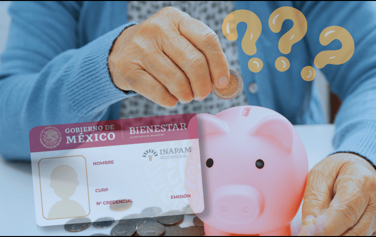 Al pago mensual de los adultos mayores por parte del INAPAM, entrará en el incremento del 12% del salario mínimo a partir de enero del 2026. ESPECIAL / Canva