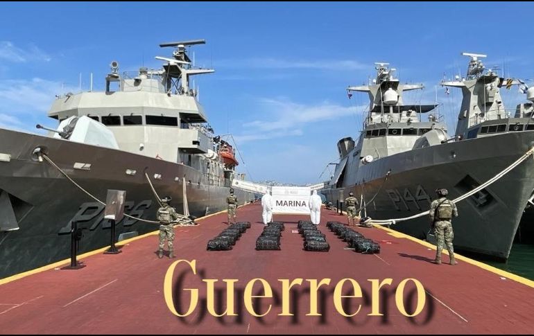 Autoridades logran importante decomiso de droga en las costas de Guerrero. ESPECIAL / X @SEMAR_mx
