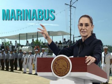 Así es el Marinabus que operará en Acapulco. ESPECIAL / X: @Claudiashein / EFE / ARCHIVO