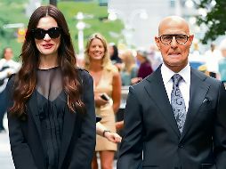Anne Hathaway y Stanley Tucci, en una escena de “El diablo viste a la moda 2”. ESPECIAL