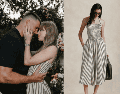 Con un look discreto, Taylor Swift anunció su compromiso con Travis Kelce. INSTAGRAM/@taylorswift/ralphlauren/ESPECIAL
