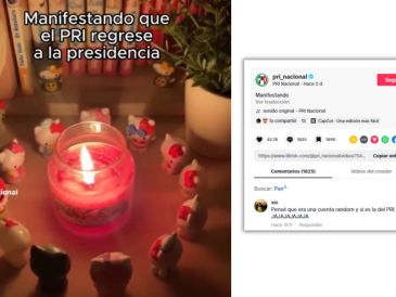 En la grabación, que rápidamente generó comentarios y reacciones, se observa de manera humorística y simbólica un acto que representa su deseo de volver a ocupar el poder ejecutivo en el país, cargo que no ostentan desde el año 2018. TIKTOK/@pri_nacional
