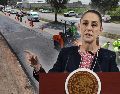 Claudia Sheinbaum dio el banderazo del inicio de los trabajos con los Nuevos Trenes de Repavimentación en Estado de México. ESPECIAL / X: @Claudiashein