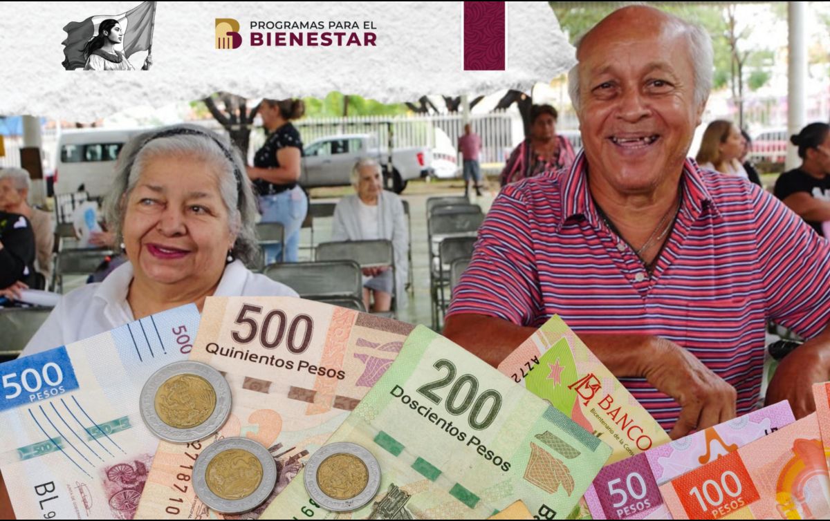 La titular de la Secretaría del Bienestar, Ariadna Montiel Reyes, dio a conocer este lunes 1 de septiembre el calendario oficial con las fechas exactas del próximo depósito. ESPECIAL / Secretaría del Bienestar y CANVA