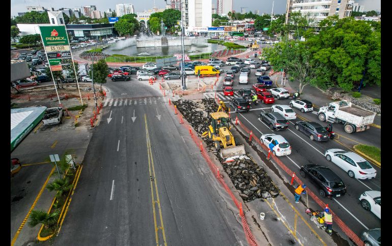 Con las obras se busca que las y los peatones puedan ingresar al vaso de agua y a la fuente de forma más sencilla, por lo que se construirá un andador perimetral. EL INFORMADOR/A.NAVARRO